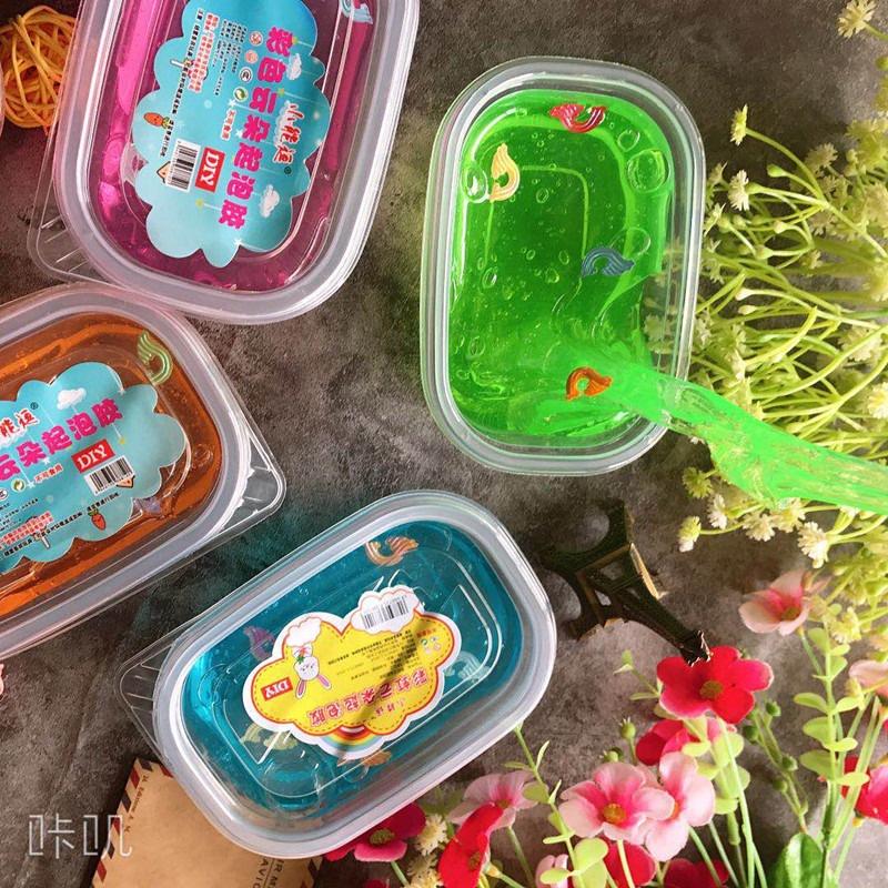Slime hũ nhựa 300ML loại to charm sao vỏ sò nốt nhạc màu trong chất đẹp Đồ chơi slam chất nhầy ma thuật squishy