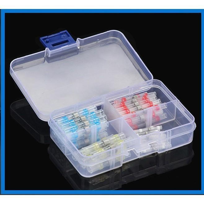 Bộ 50 Đầu Nối Dây Điện, Cút Nối Dây Điện Tự Hàn, Chống Nước, Trong Suốt Tiện Dụng