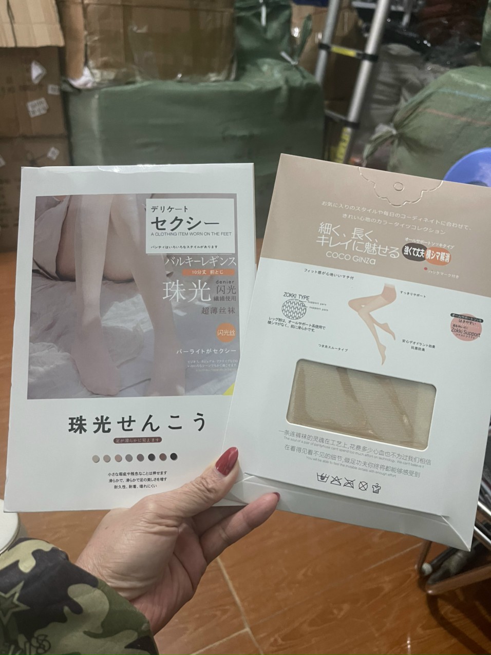 Quần tất nữ tàng hình siêu dai