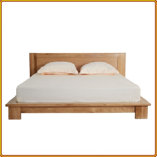 Giường ngủ Nhật kiểu thấp màu tự nhiên Juno sofa - 1m8