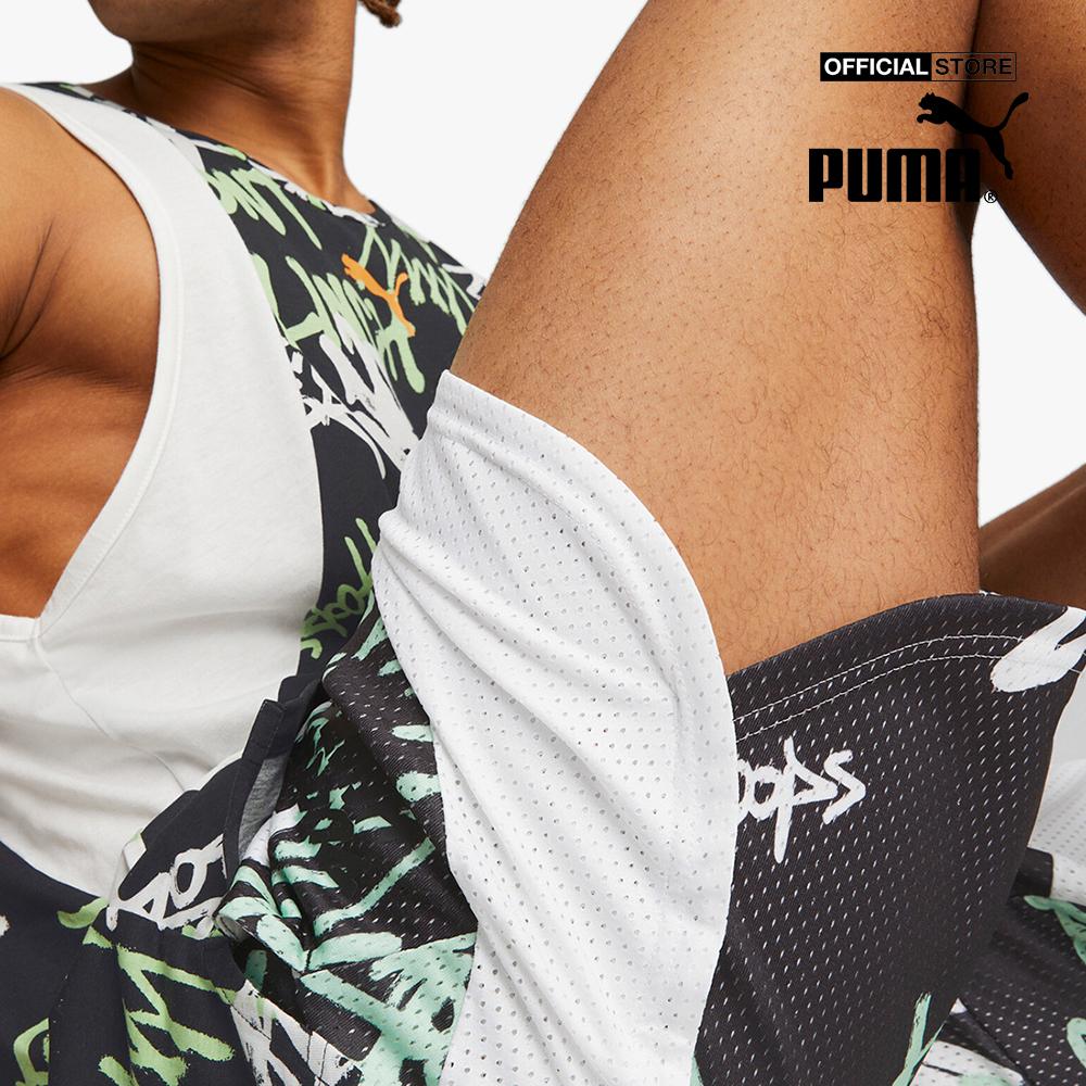 PUMA - Quần shorts tập luyện nam Jamboree Printed Basketball 539252