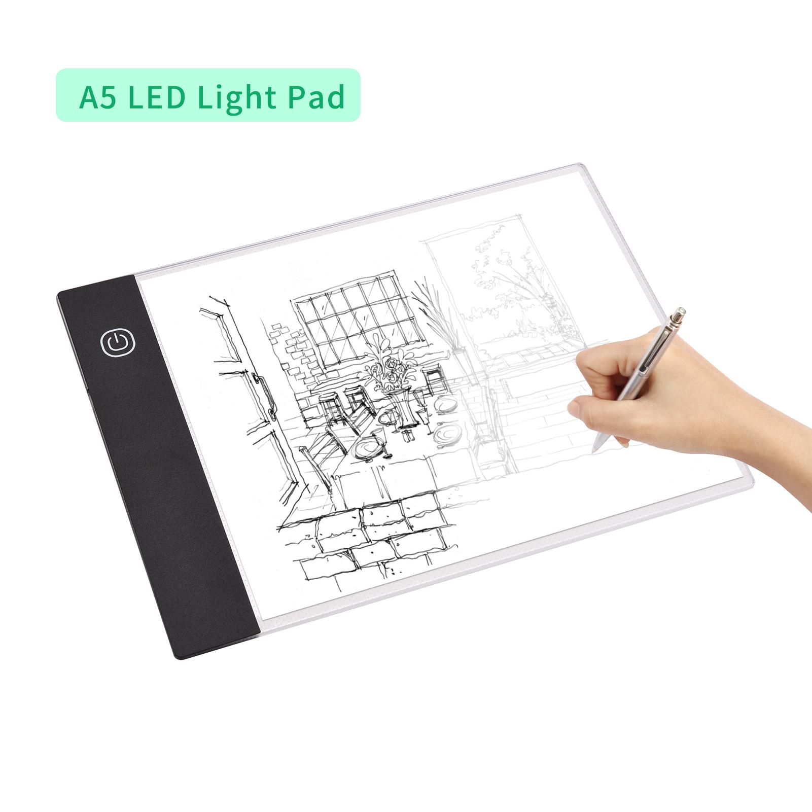 A4 LED Light Pad Tracer 3mm Ultra-Thin Drawing Board Copyboard Stepless Dimming USB Powered for Artist Animation