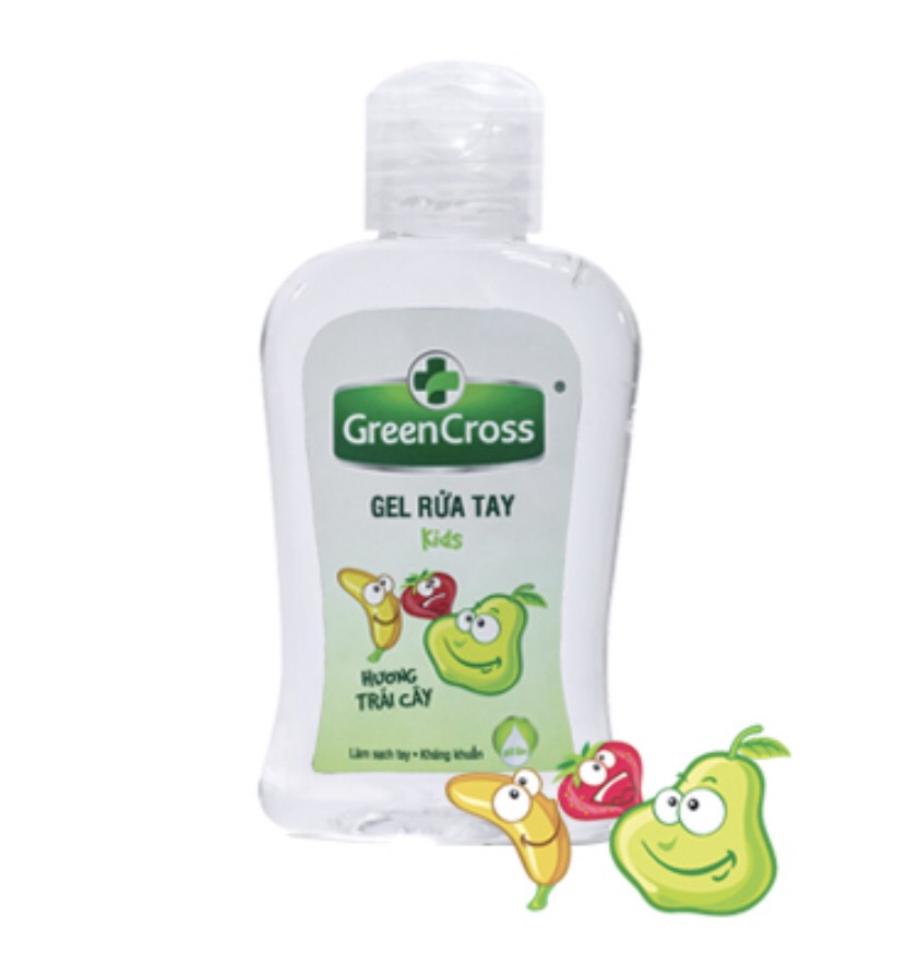 Gel Rửa Tay Khô Green Cross Hương Trái Cây Dành Cho Trẻ Em (100ml) - 8936027441064