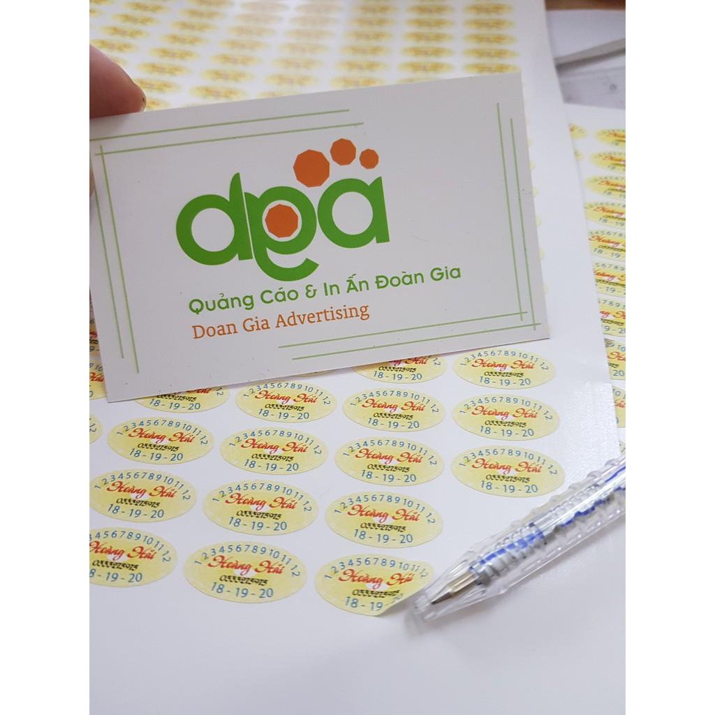 Decal bể niêm phong, bảo hành 2.5x1cm 1000 tem