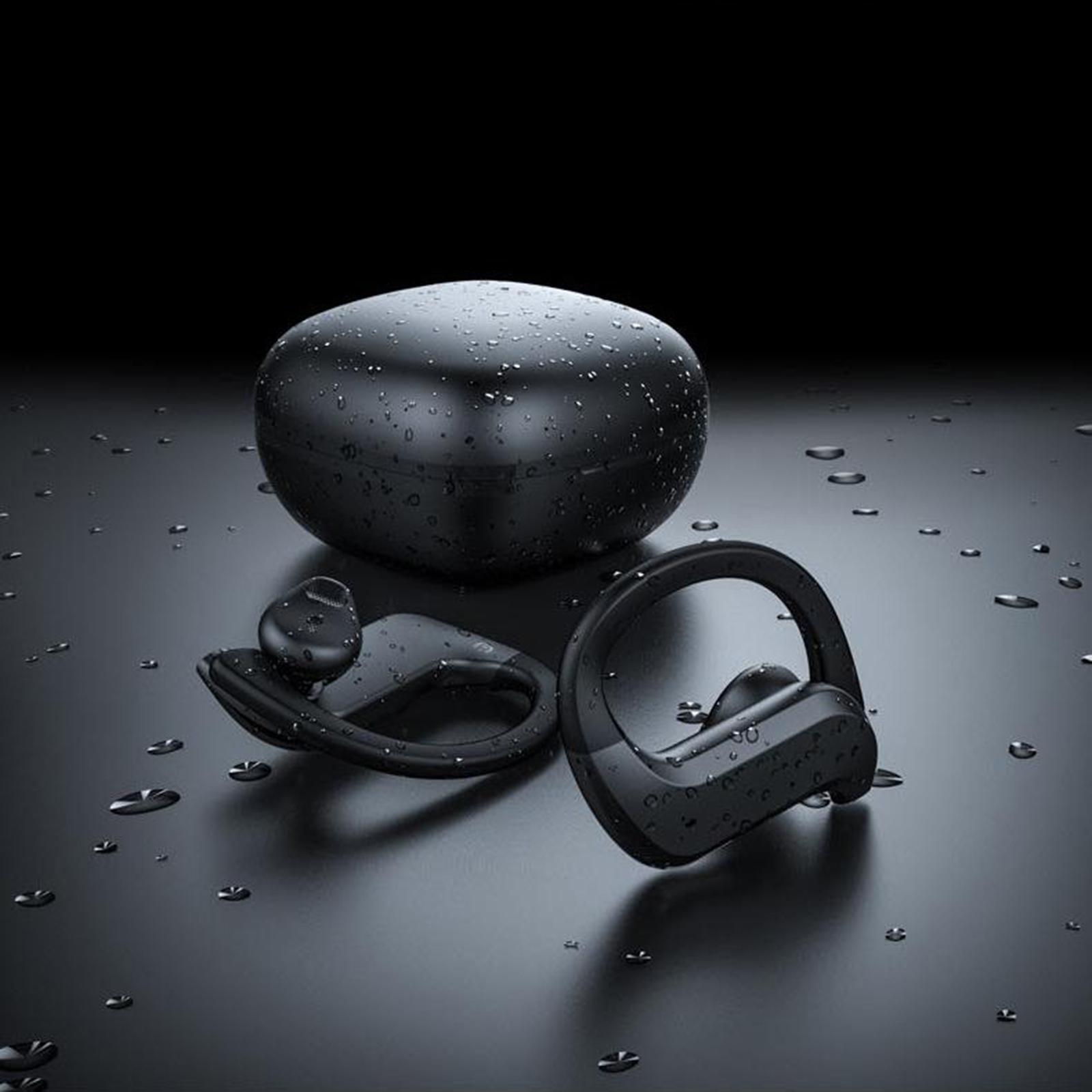 MD03 IPX5  earplugs  5.0 Earphones Ear Hook Headset w/Mic