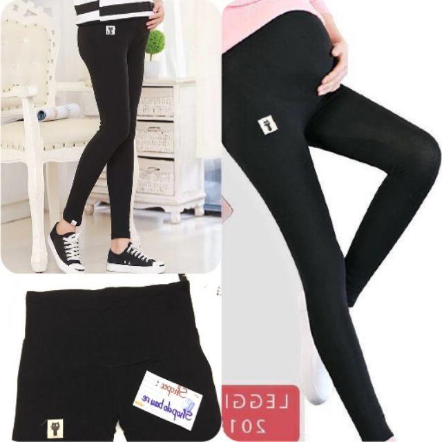 Quần bầu thun cotton legging - có đáp bụng 45-65kg