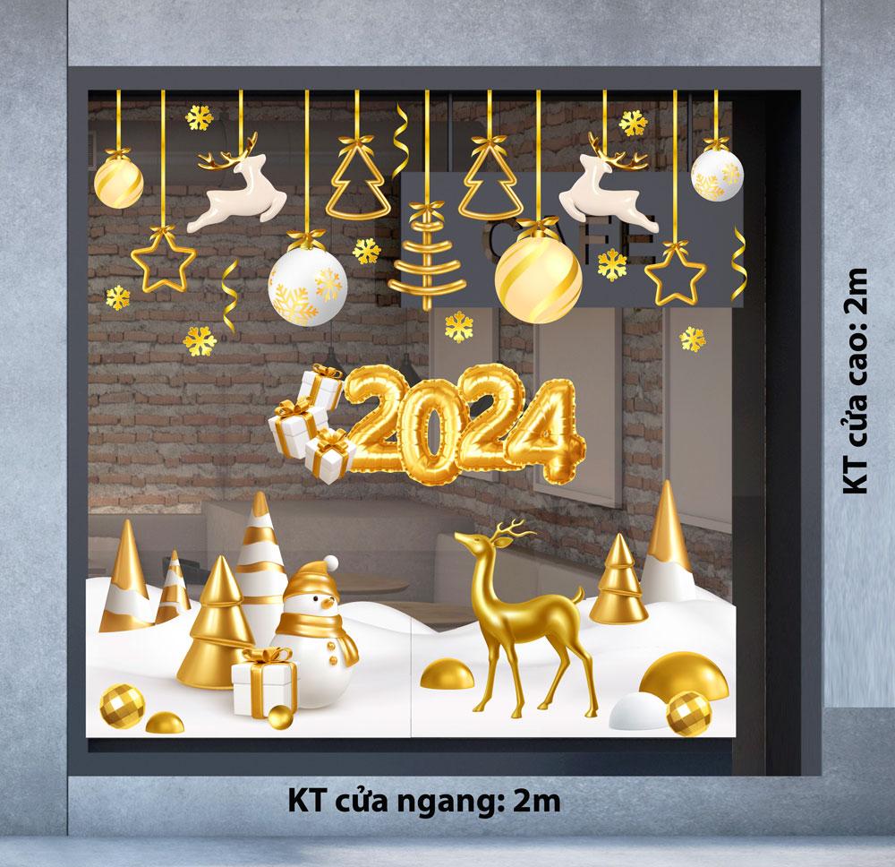 Decal trang trí NOEL 2024 combo số 28