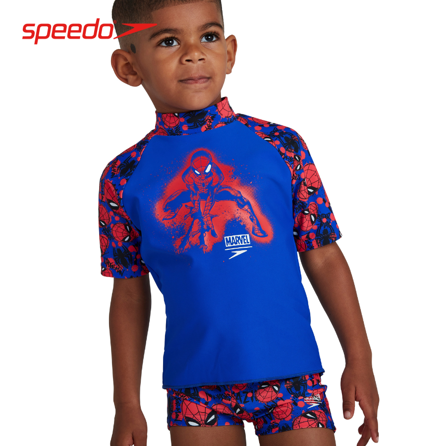 Áo bơi trẻ em Speedo DISNEY Spider-Man - 8-05594F395