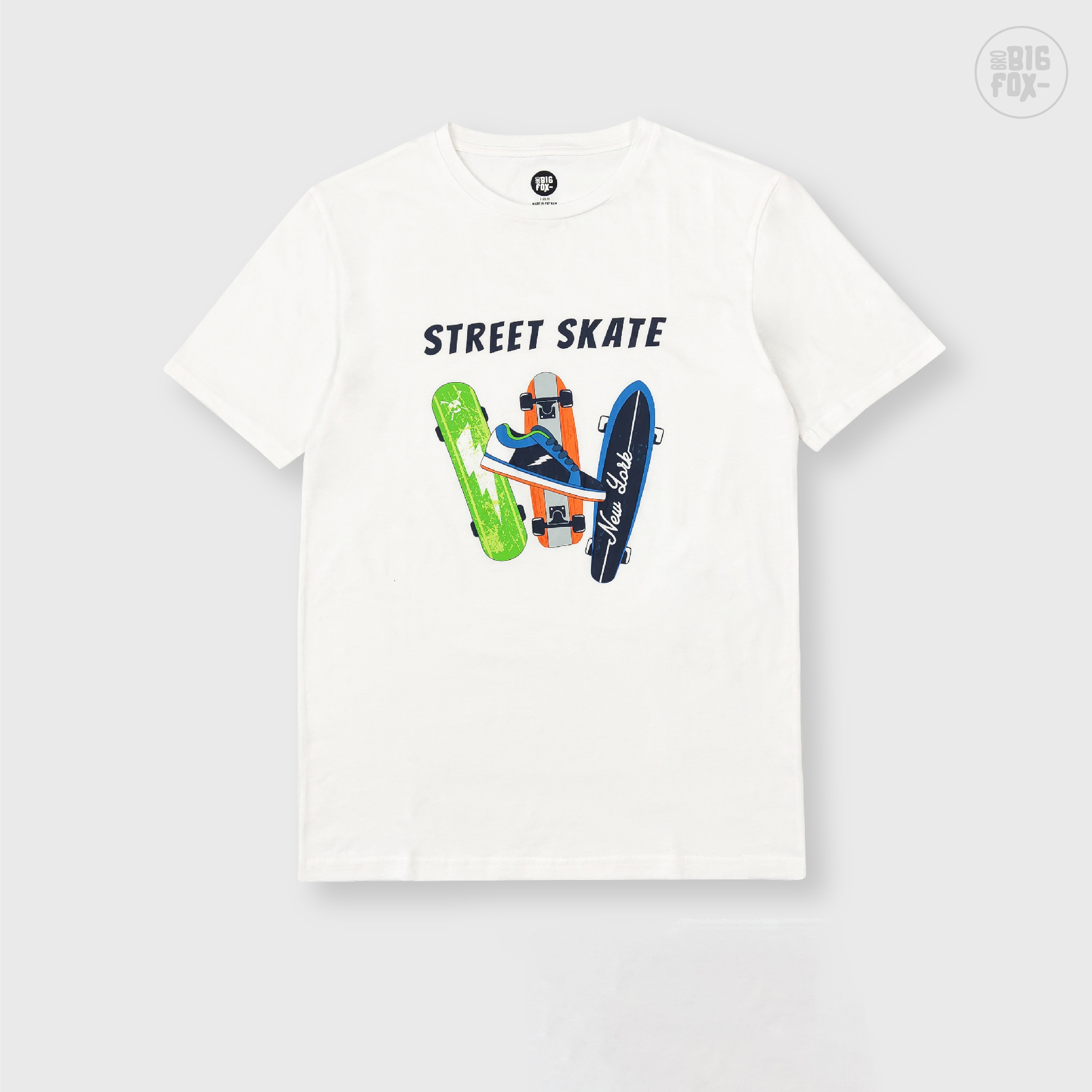 Đồ Bộ Bé Trai Size Đại Bigfox, Bộ Cộc Tay Mùa Hè Chất Cotton In STREET SKATE 12-15