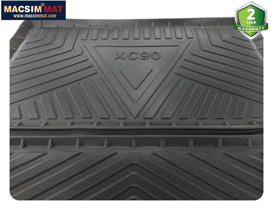Thảm lót cốp Volvo XC90 2017 - chất liệu TPV cao cấp màu đen