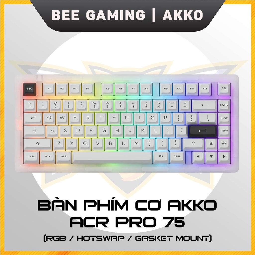 Bàn phím cơ  AKKO ACR PRO 75 (RGB / Hotswap / AKKO CS Crystal / Gasket Mount) - hàng chính hãng