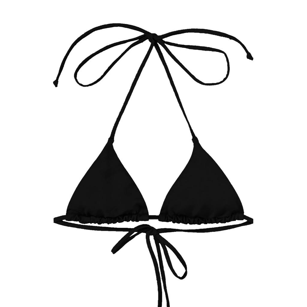 Áo bơi BOLD BIKINI dáng tam giác cột dây màu đen