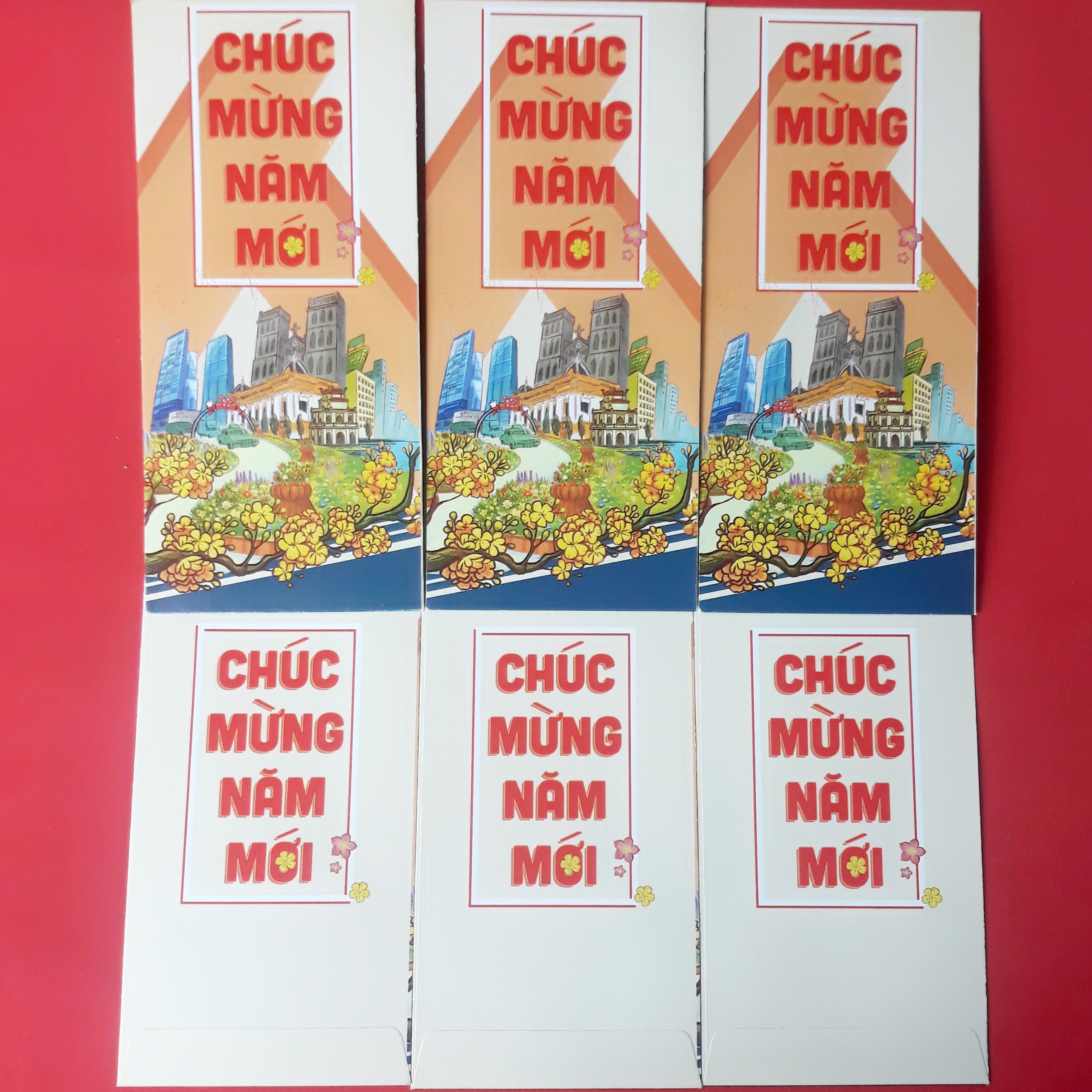 Set 6 cái bao lì xì Tết tryền thống, đậm chất quê hương 2020 - Chúc Mừng Năm Mới