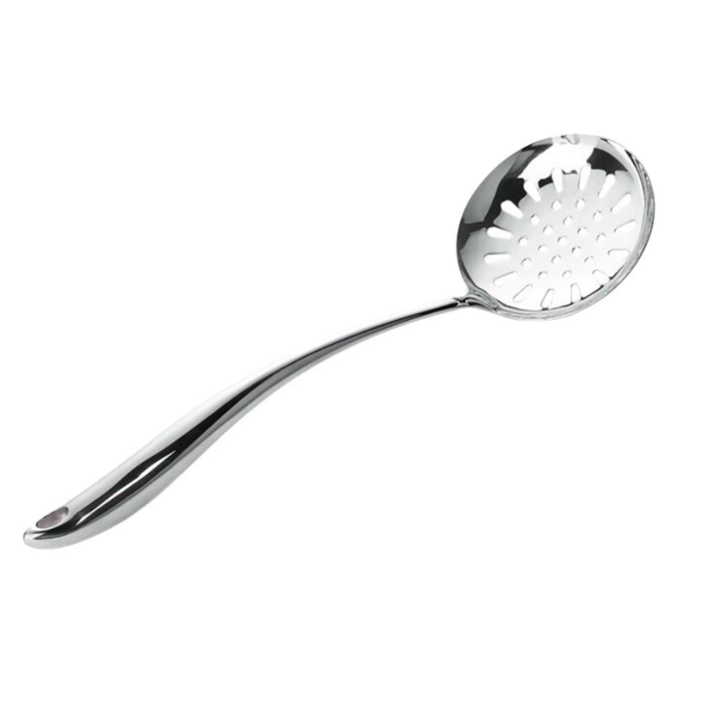 Stainless Steel Kitchen Cooking Utensils Spoons Ladle Skimme Colander