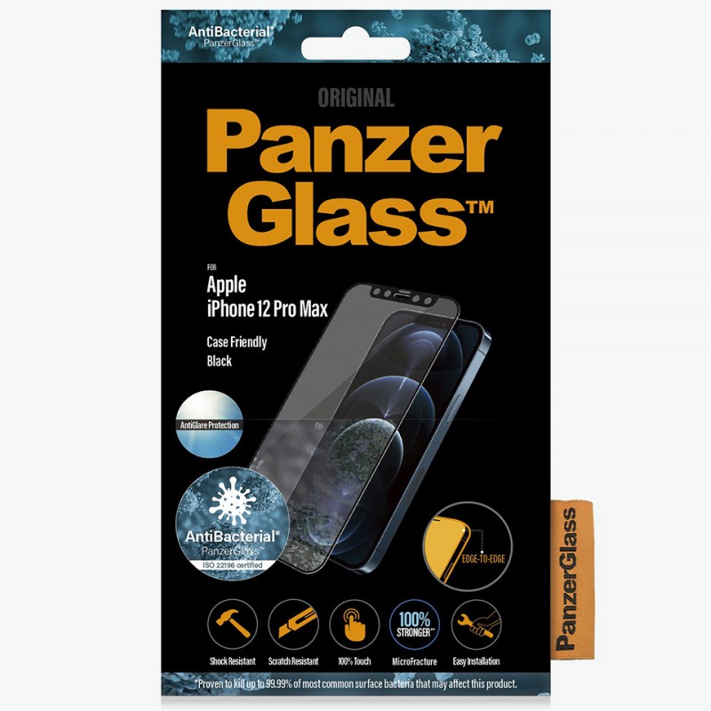 Kính cường lực kháng khuẩn Panzer glass cho iphone 12 / 12 pro / 12 pro max