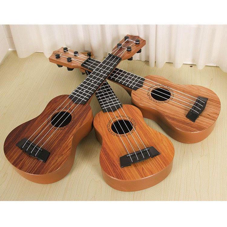 ĐỒ CHƠI ĐÀN GUITAR MINI GIẢ GỖ CHO BÉ TẬP ĐÁNH I2W