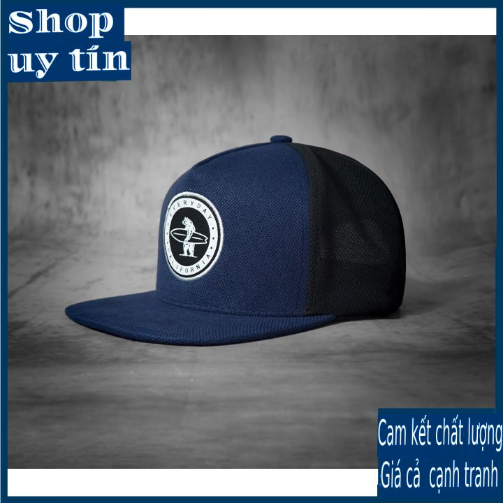 Freeship - MŨ NÓN KẾT LƯỠI TRAI SNAPBACK GẤU EVERYDAY CALIFORNIA XANH THỜI TRANG NAM NỮ CAO CẤP