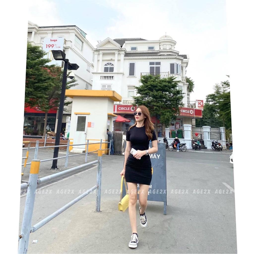 Đầm body thun borip