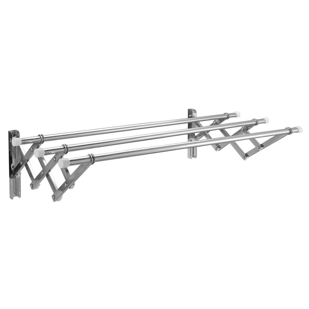 Giàn phơi đồ thông minh, giá phơi đồ xếp gọn inox 304 ống 19