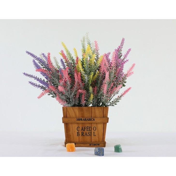 Hoa lavender giả 5 nhánh  trang trí phòng siêu xinh 38cm