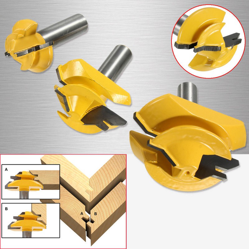 Mũi Ghép Góc Vàng 1/2*1-3/8 - Mũi chuyên dụng cho các sản phẩm cắt sâu, không bám gỗ giúp đẩy mũi khoan nhẹ nhàng