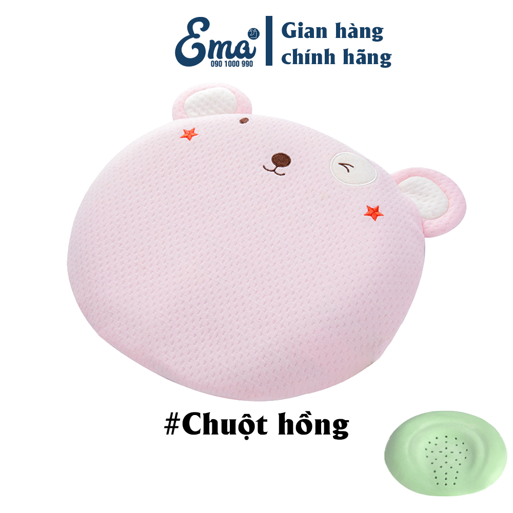 Gối chống bẹp đầu, méo đầu, định hình đầu cho trẻ sơ sinh thế hệ 3 - Thương hiệu EMA