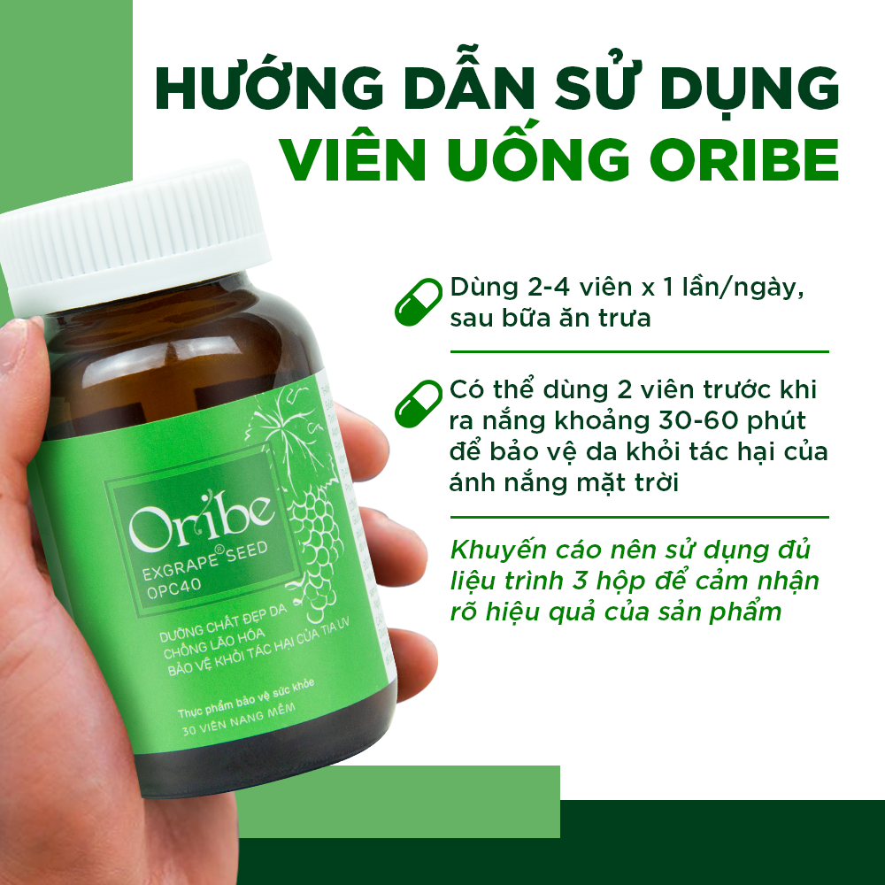 Viên Uống Đẹp Da Chống Nám Ngăn Ngừa Lão Hóa Oribe
