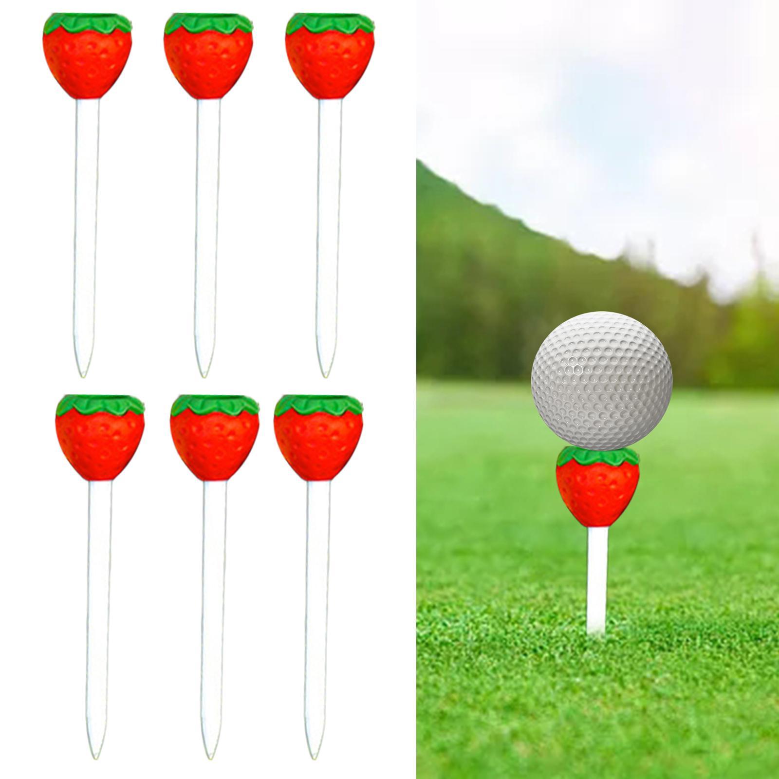 6x Golf Rubber Tees Golf Mat Tees Portable Gift for Golfer Men Women Easy to Use Golf tees golf Simulator Tees for Women Men garden