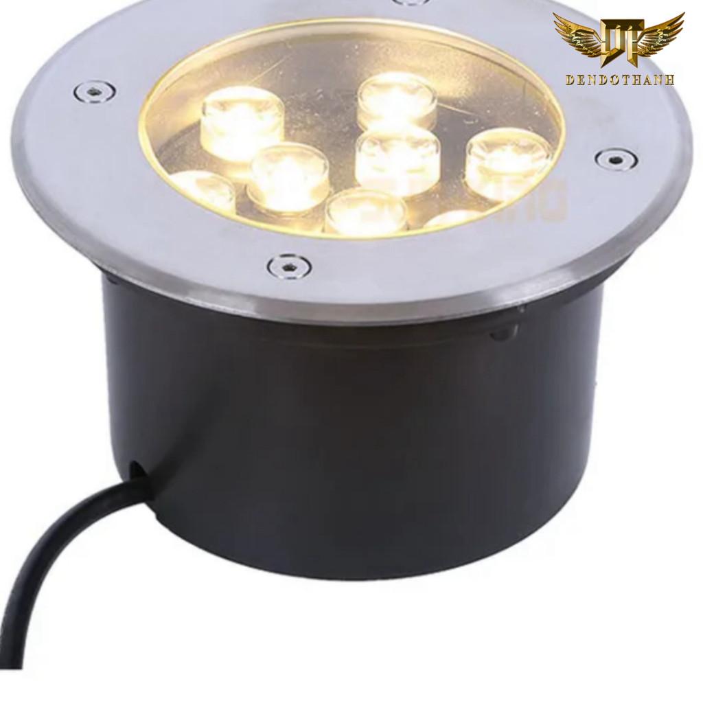 Đèn âm sàn, âm đất.RSV98 dẫn lối hắt tường hắt cây trang trí ngoại cảnh cao cấp ráp ánh sáng theo yêu cầu DDT - ÂM ĐẤT TRÒN 6W