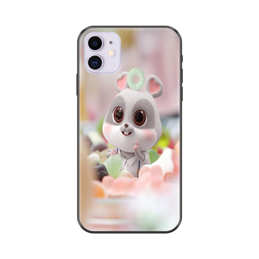 Ốp lưng TPU viền dẻo cho điện thoại IPHONE 11 Hình Chuột Tết 2020 Mẫu 07
