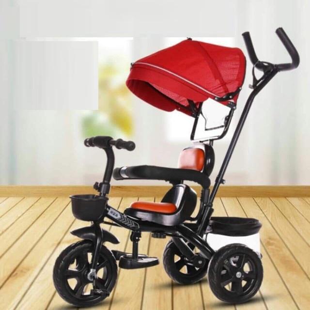 Xe đẩy kiêm xe đạp 3 bánh có mái che dòng SYD - 310 Cao Cấp cho trẻ từ 6 đến 60 tháng