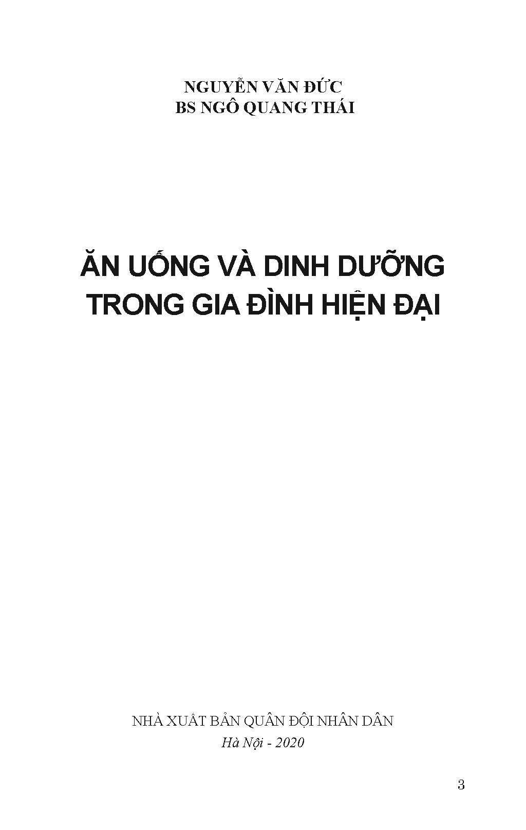 Ăn Uống Và Dinh Dưỡng Trong Gia Đình Hiện Đại