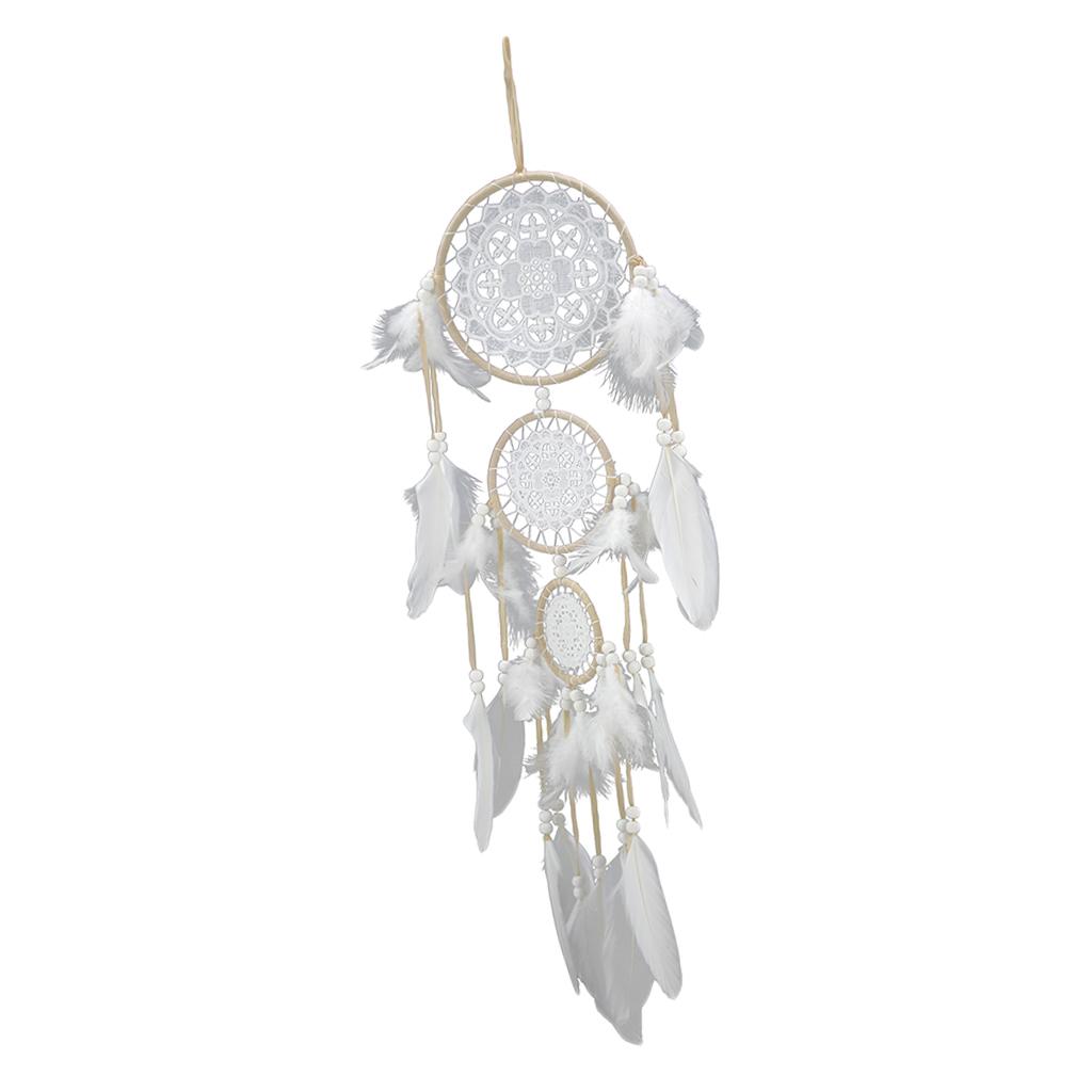Handmade Dream Catcher w/ Lace Dream Catcher Feathers Catching Monternet