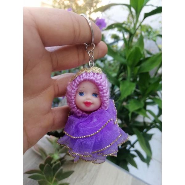 MÓC KHÓA BÚP BÊ ĐỘI NÓN LEN CHỮ LOVE