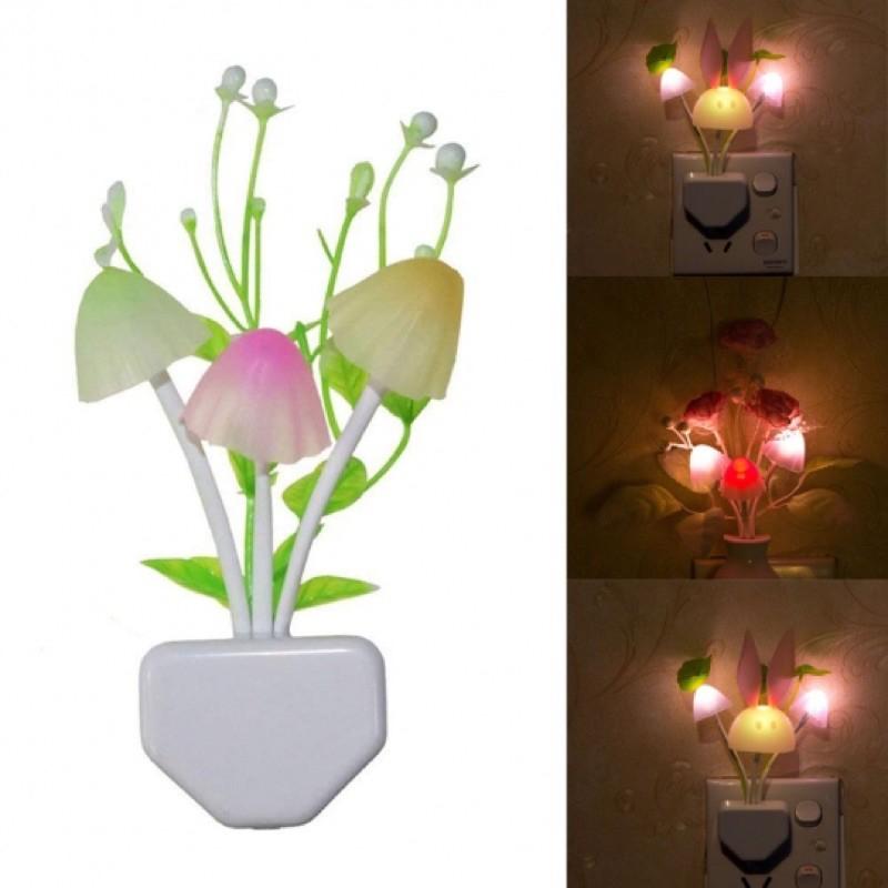 Đèn Ngủ Cảm Ứng Chậu Hoa Và Nấm