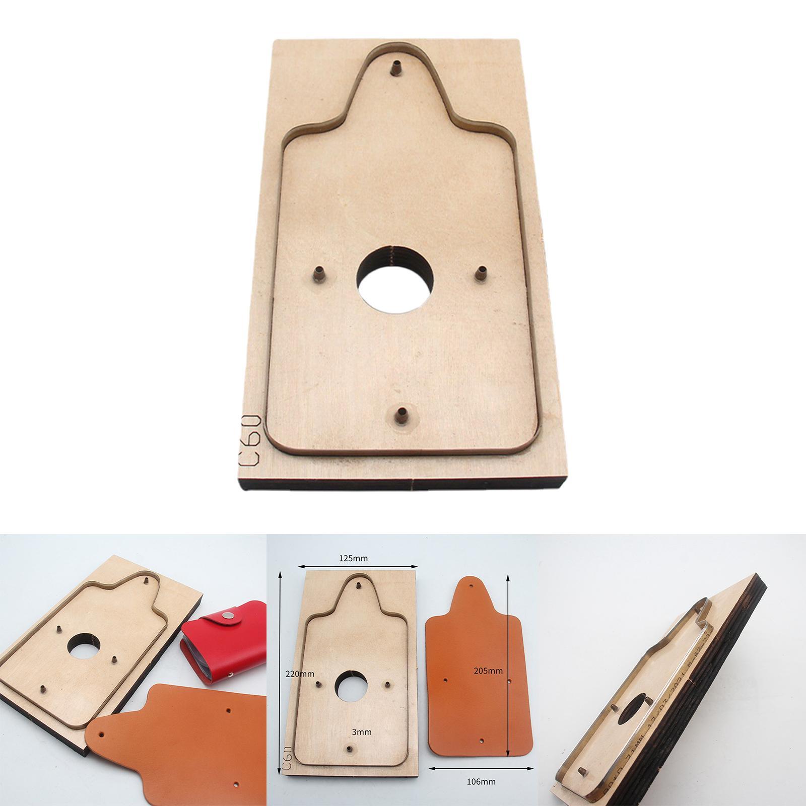 Leather Wallet Template Wallet Die Cutting  Wooden Folded Cardholder DIY Leather Wallet Making Die Leather Craft Card Bag Templates