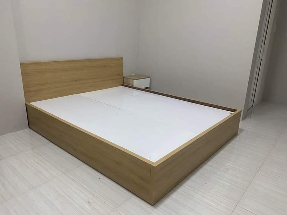 Giường gỗ công nghiệp MDF thiết kế đa năng1M6
