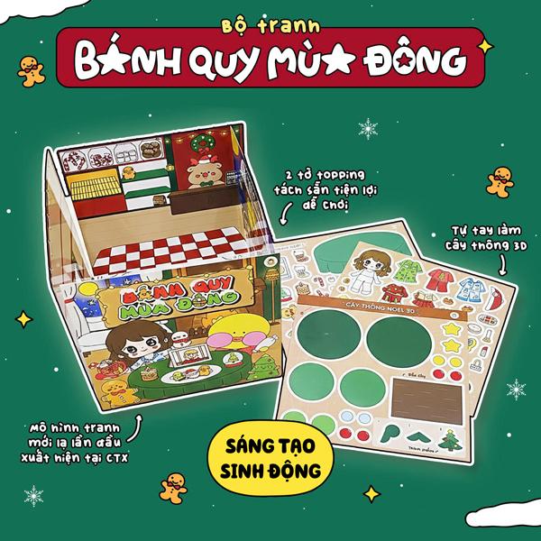 Bộ Tranh Tương Tác Cô Tiên Xanh - Bánh Quy Mùa Đông