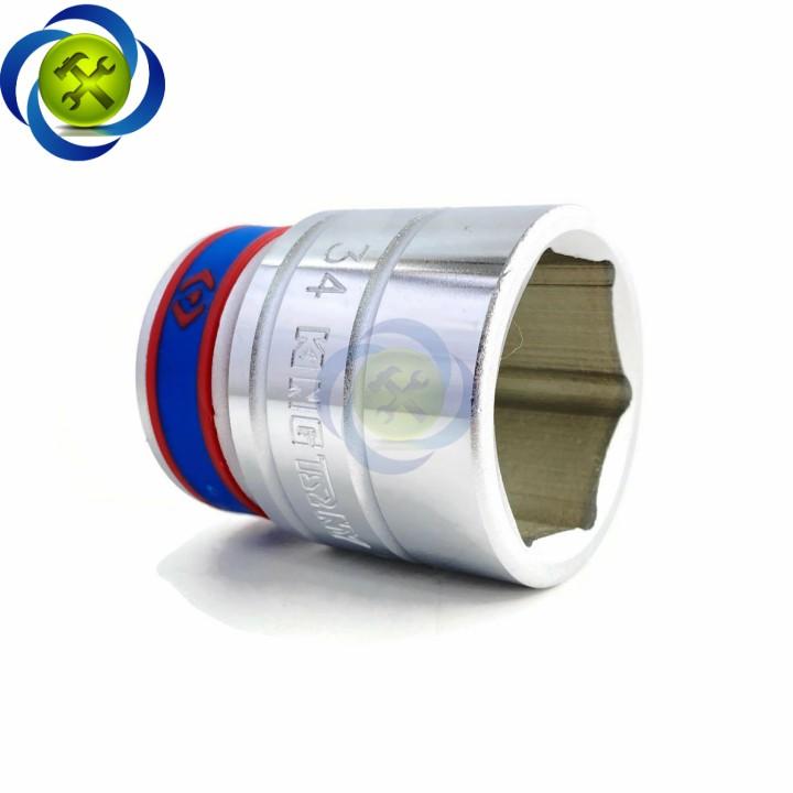 Tuýp 34mm loại 3/4 Kingtony 633534M loại ngắn 6 cạnh màu trắng