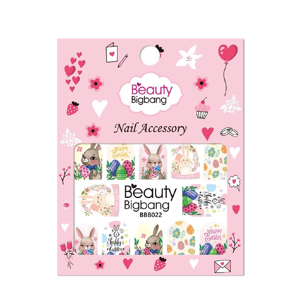 Tấm sticker dán trang trí móng tay beautybigbang