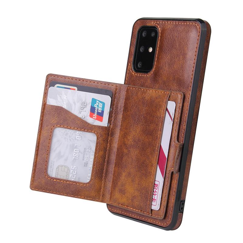Ốp điện thoại da nam châm có ngăn đựng thẻ cho Samsung Note20 S20 FE Ultra Note10 S10 Plus