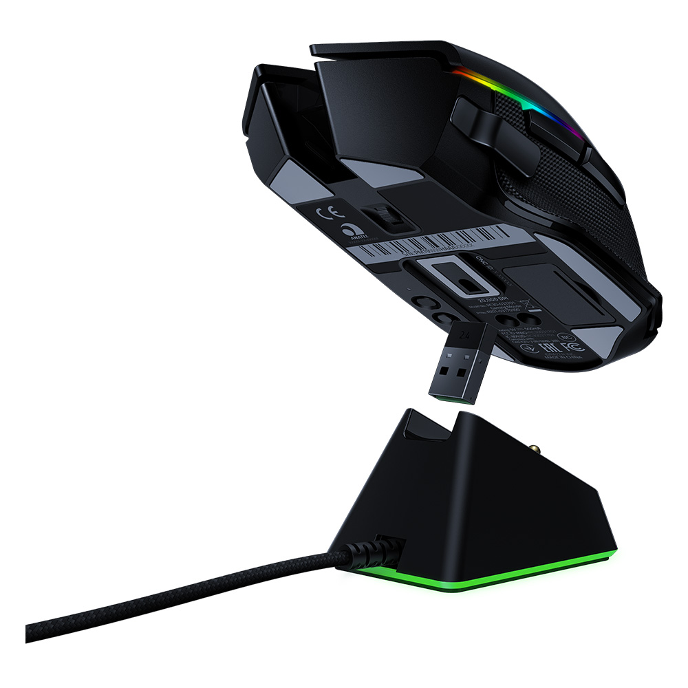 Chuột Gaming Không Dây Razer Basilisk Ultimate Wireless with Charging Dock – Kèm dock sạc - Hàng Chính Hãng