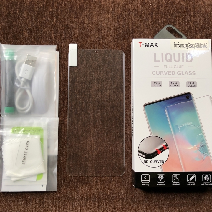 Cường lực full nhám cho Samsung S21 Ultra UV T-Max - Hàng nhập khẩu