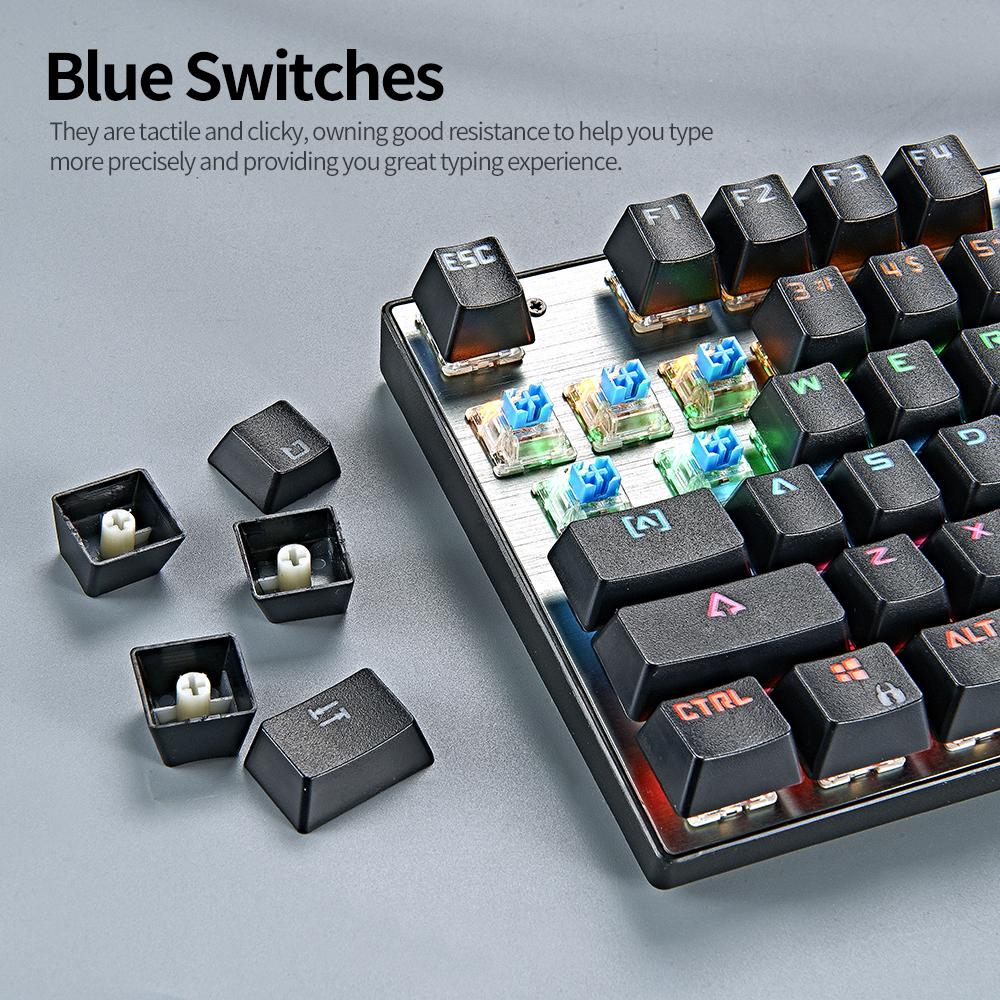 Bàn phím cơ có dây 26 phím Rollover / 9 chế độ có đèn nền / Double Shot Keycaps / Phím kết hợp đa chức năng
