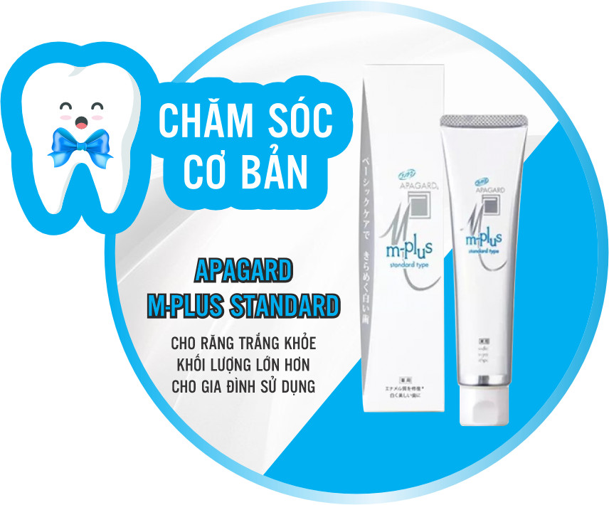 Kem Đánh Trắng Răng Apagard M Plus Chiết Xuất Ngọc Trai 60g (Combo 60g Và Set 24ml)