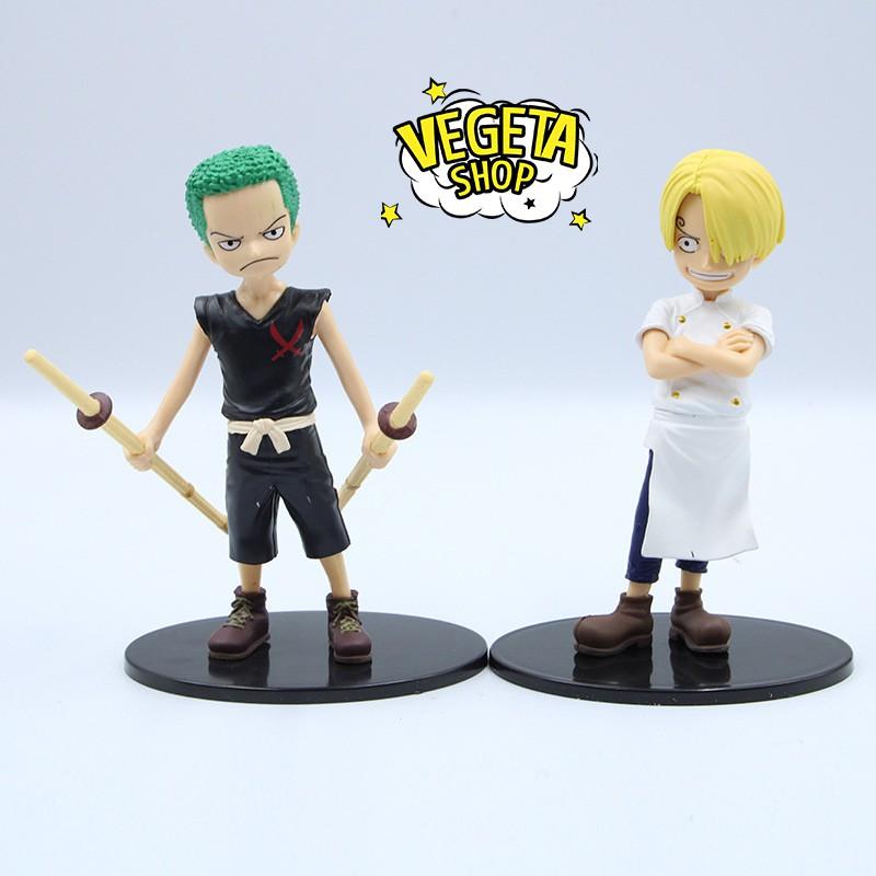 Mô hình One Piece - Bán lẻ 5 nhân vật Sabo, Ace, Luffy, Sanji, Zoro hồi nhỏ - Cao 15cm