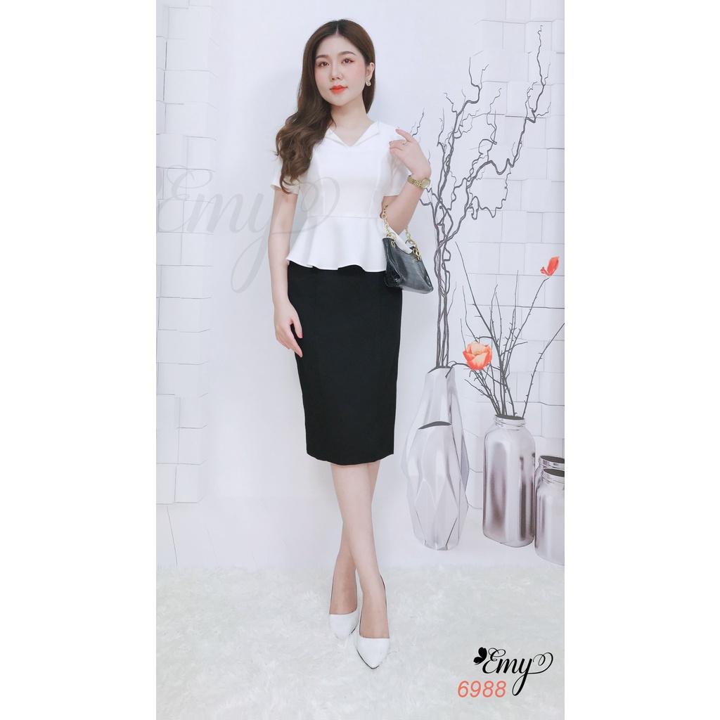 EMY EM6988 Sét Áo+Cv Cổ Bẻ