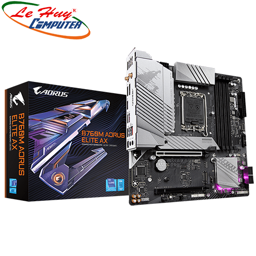 Mainboard Gigabyte B760M AORUS ELITE AX DDR5 -- Hàng Chính Hãng