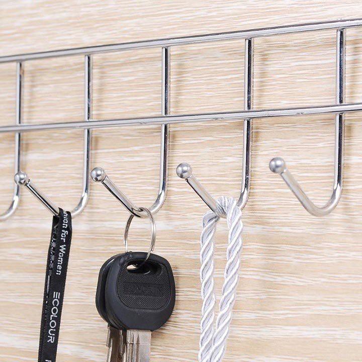 Móc inox treo sau cánh cửa nhà tắm,tủ bếp để đồ cá nhân tiện dụng