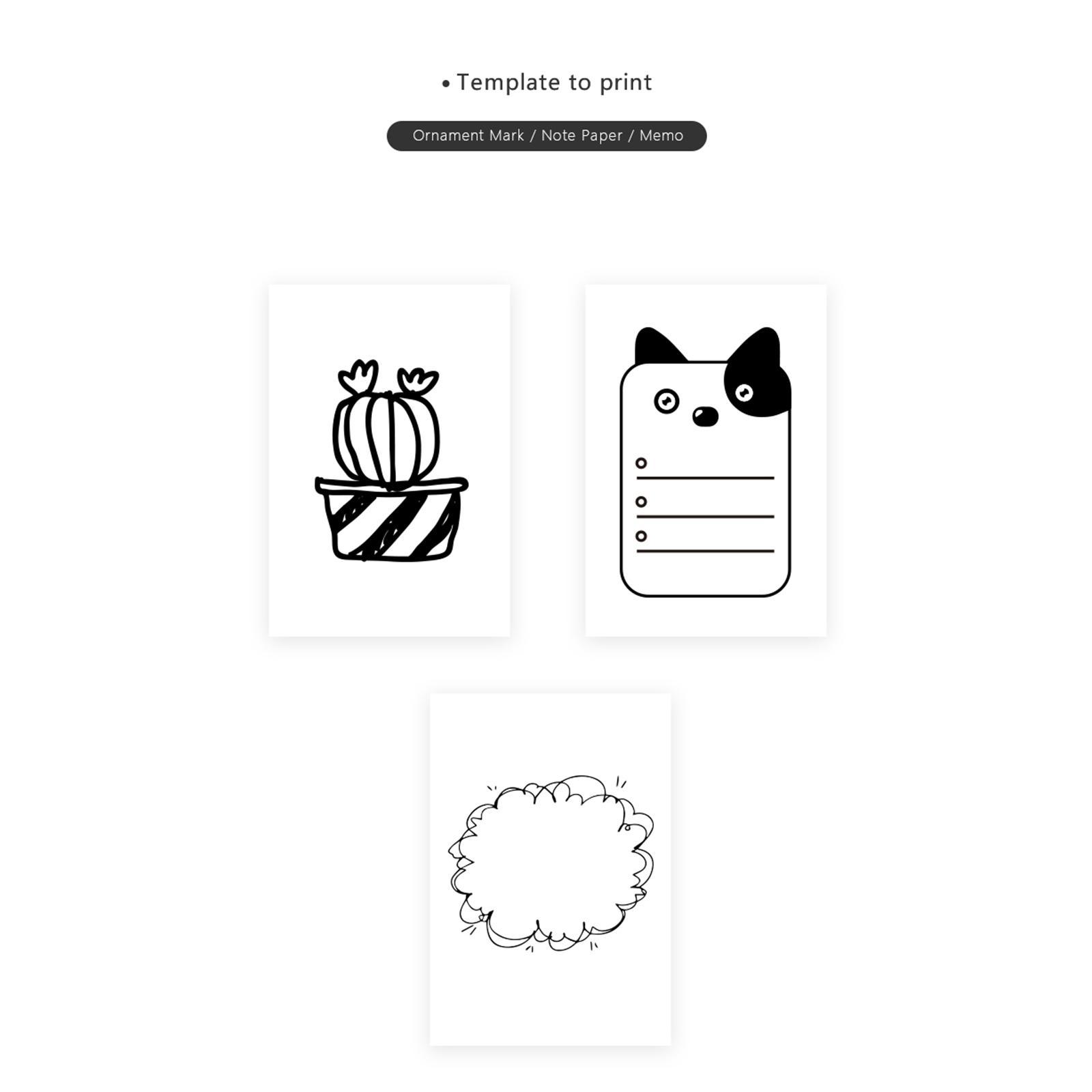 Mini Thermal Printer Wireless Note Printers Memo Printer Teens Gift